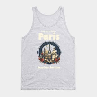 From Art to Fasion Paris inspires passion Tank Top